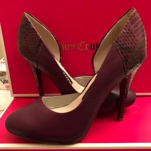 New Juicy Couture snake print high heels 6.5